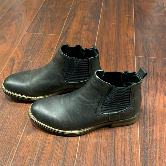 NEW Bruno Marc Men's Chelsea Ankle Boots Sz 6.5 black - Picture 2 of 7